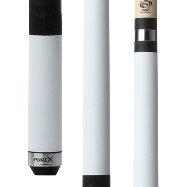 Pure X Matte White Cue with MZ Grip – Cue & Case