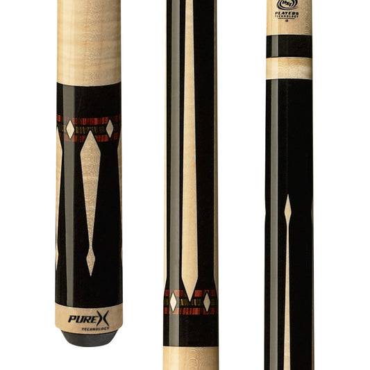 Pure X Natural Curly Maple/Black & Cocobolo Wrapless Cue - photo 1