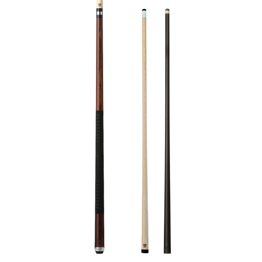 Pure X Rosewood Matte Finish Cue with MZ Grip 2 Shaft Bundle