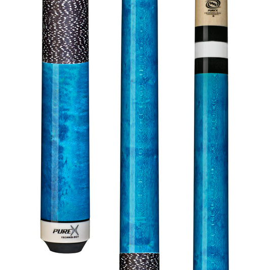 Pure X Teal Stained Birdseye Cue with Black/White Linen Wrap - photo 1