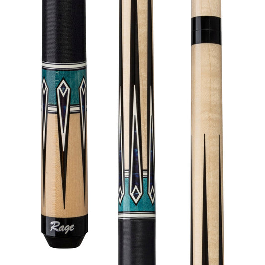 Rage Blue River Cue with Black Linen Wrap - photo 1