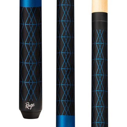 Rage Matte Blue Diamond Wrapless Cue - photo 1