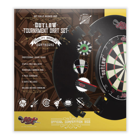 Shot Outlaw Tournament Dartboard Set - photo 2