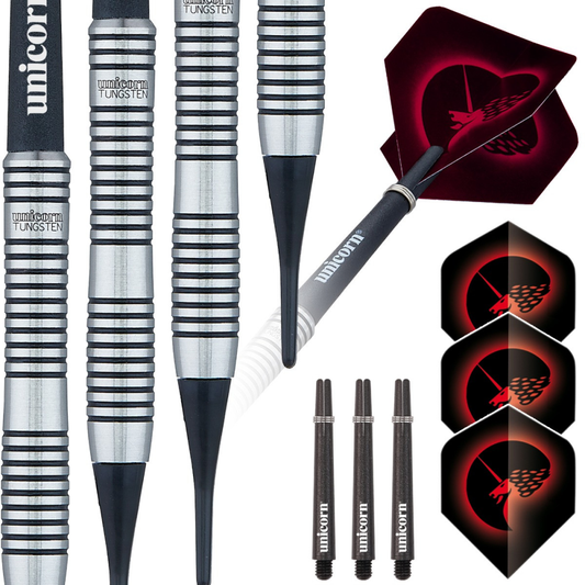 Unicorn Core Plus Tungsten Style 2 Soft Tip Dart Set - 70% Tungsten