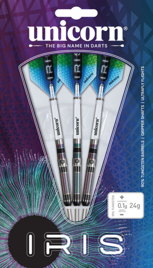Unicorn Iris Steel Tip Dart Set - 90% Tungsten