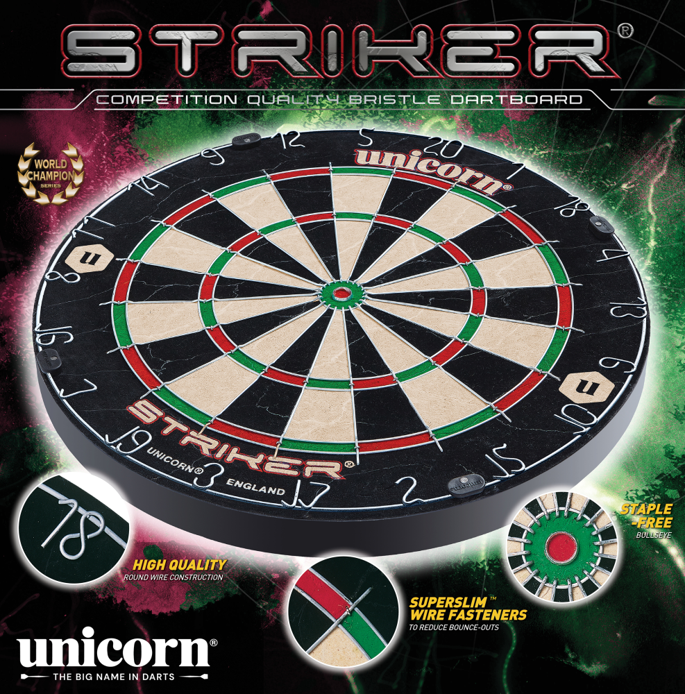 Unicorn Striker Bristle Dartboard